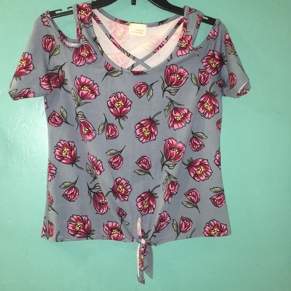 A Pink Flower Shirt